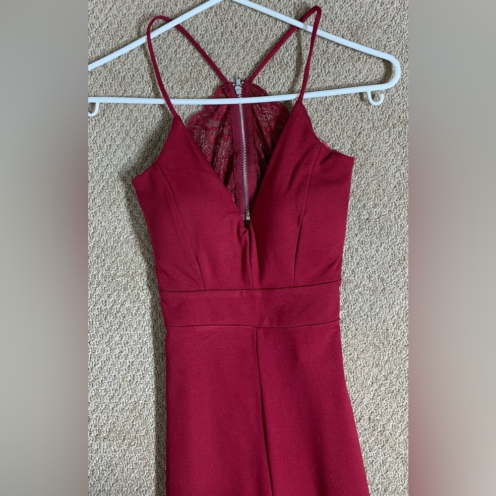 Lace Back Jumpsuit - Picture 2 of 6